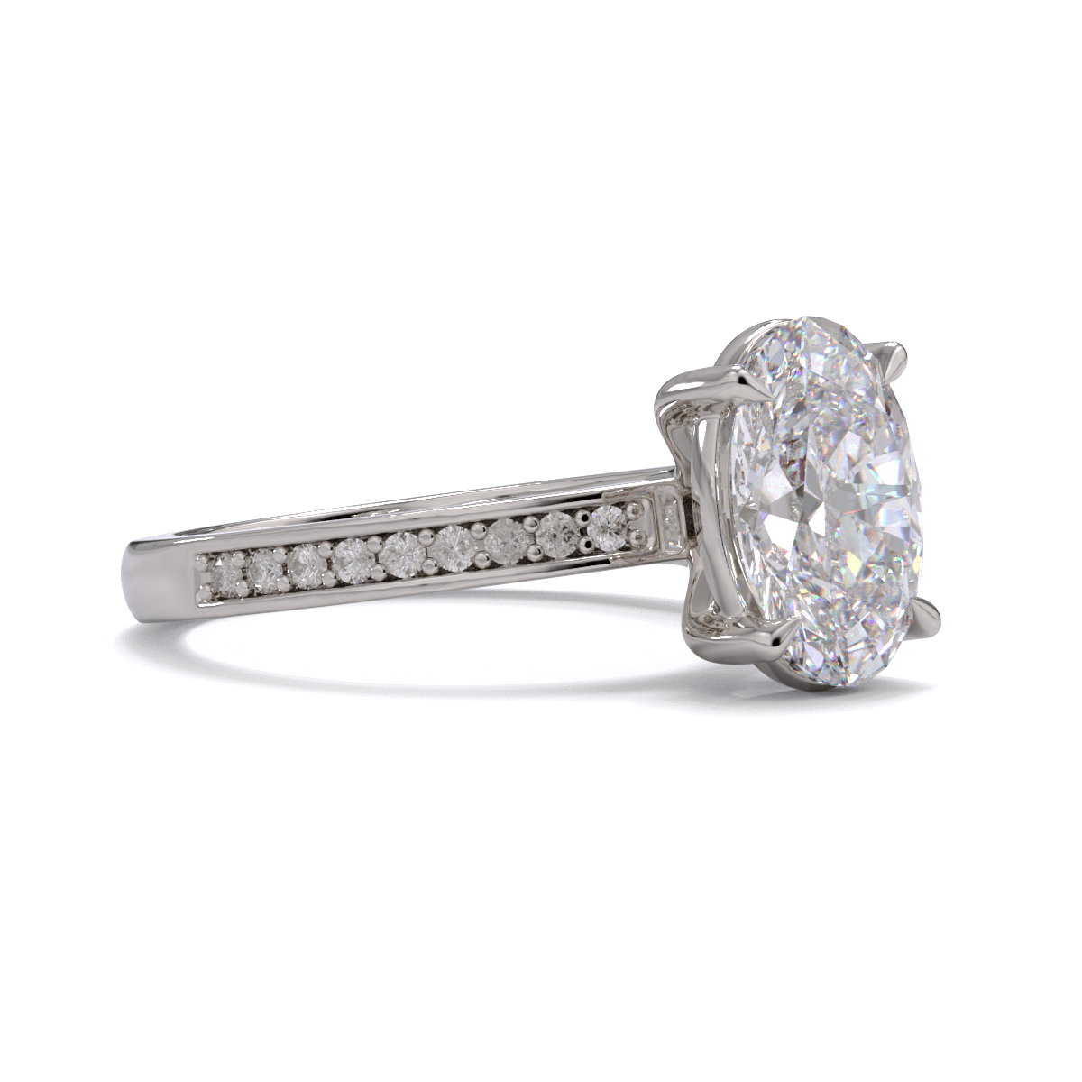 Quinn Oval Diamond Solitaire