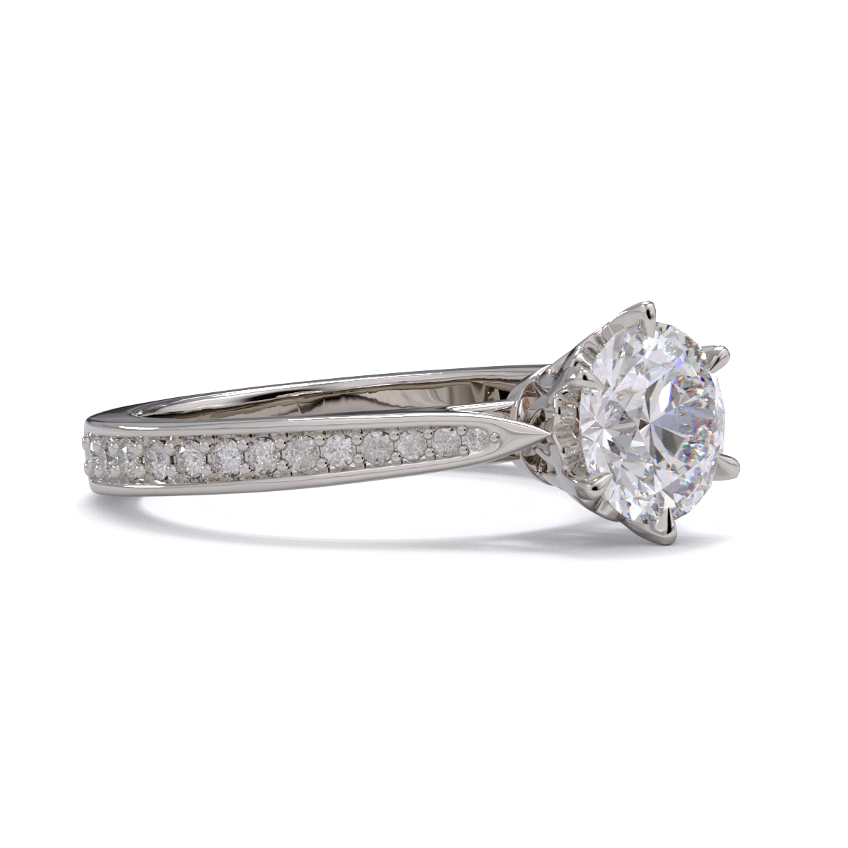 Jacqui Round Brilliant Diamond Solitaire