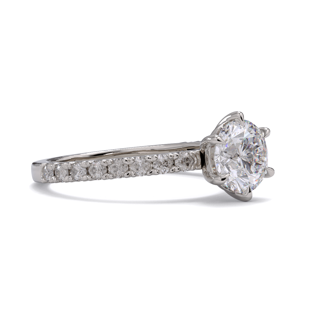 Katrina Round Brilliant Diamond Solitaire