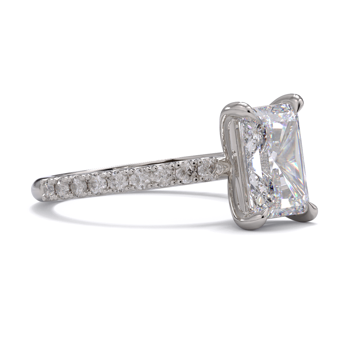 Lara Radiant Cut Diamond Solitaire