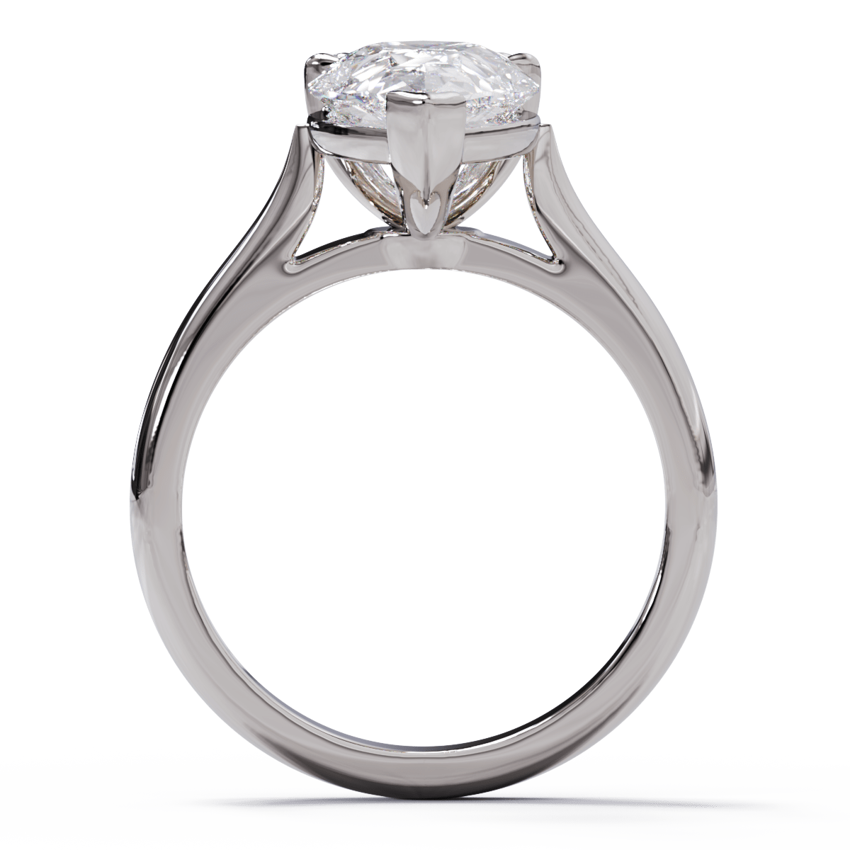 Ivy Pear Cut Diamond Solitaire