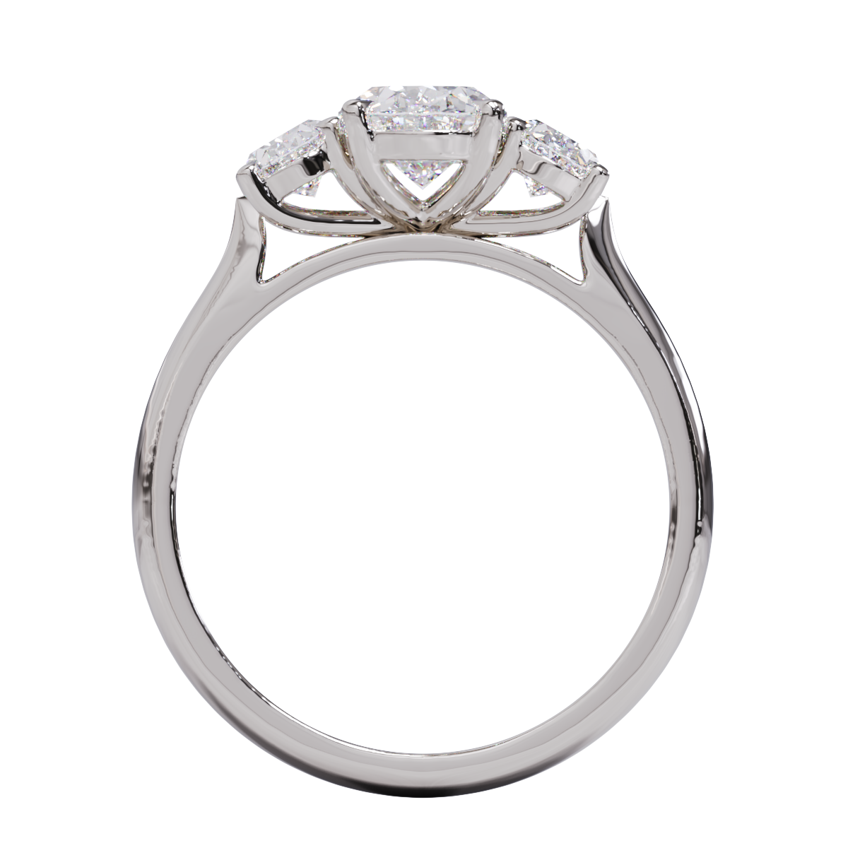 Abbey Three Stone Diamond Ring