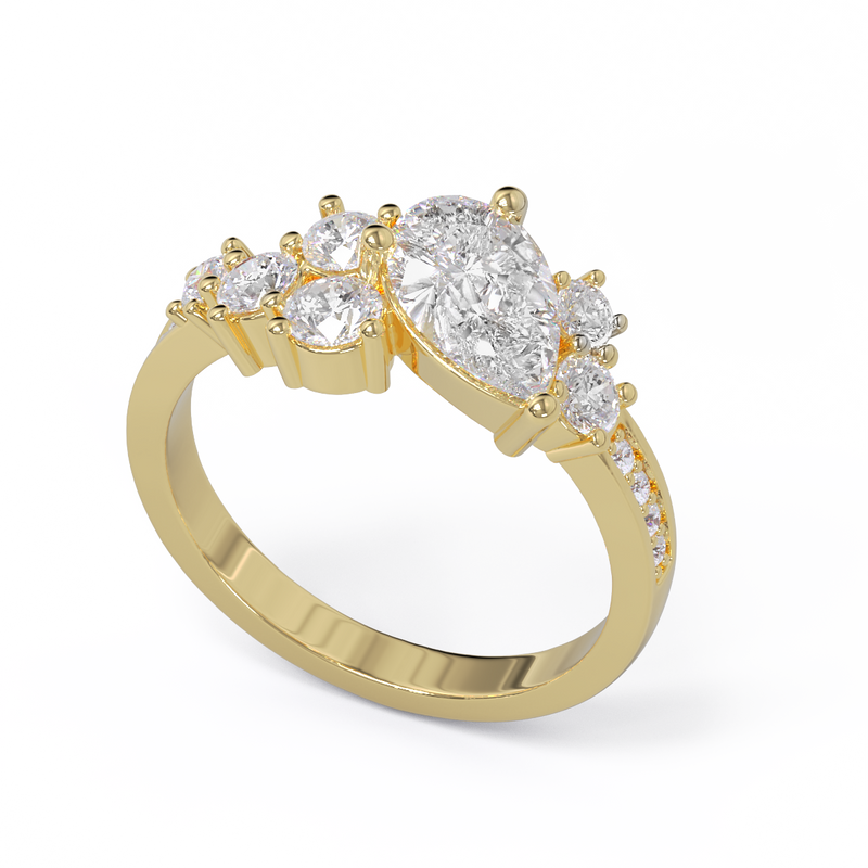 Gabrielle Cluster Diamond Ring