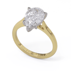 Georgina Pear Cut Diamond Solitaire