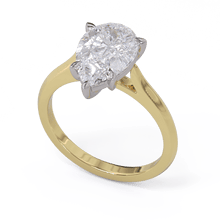 Georgina Pear Cut Diamond Solitaire