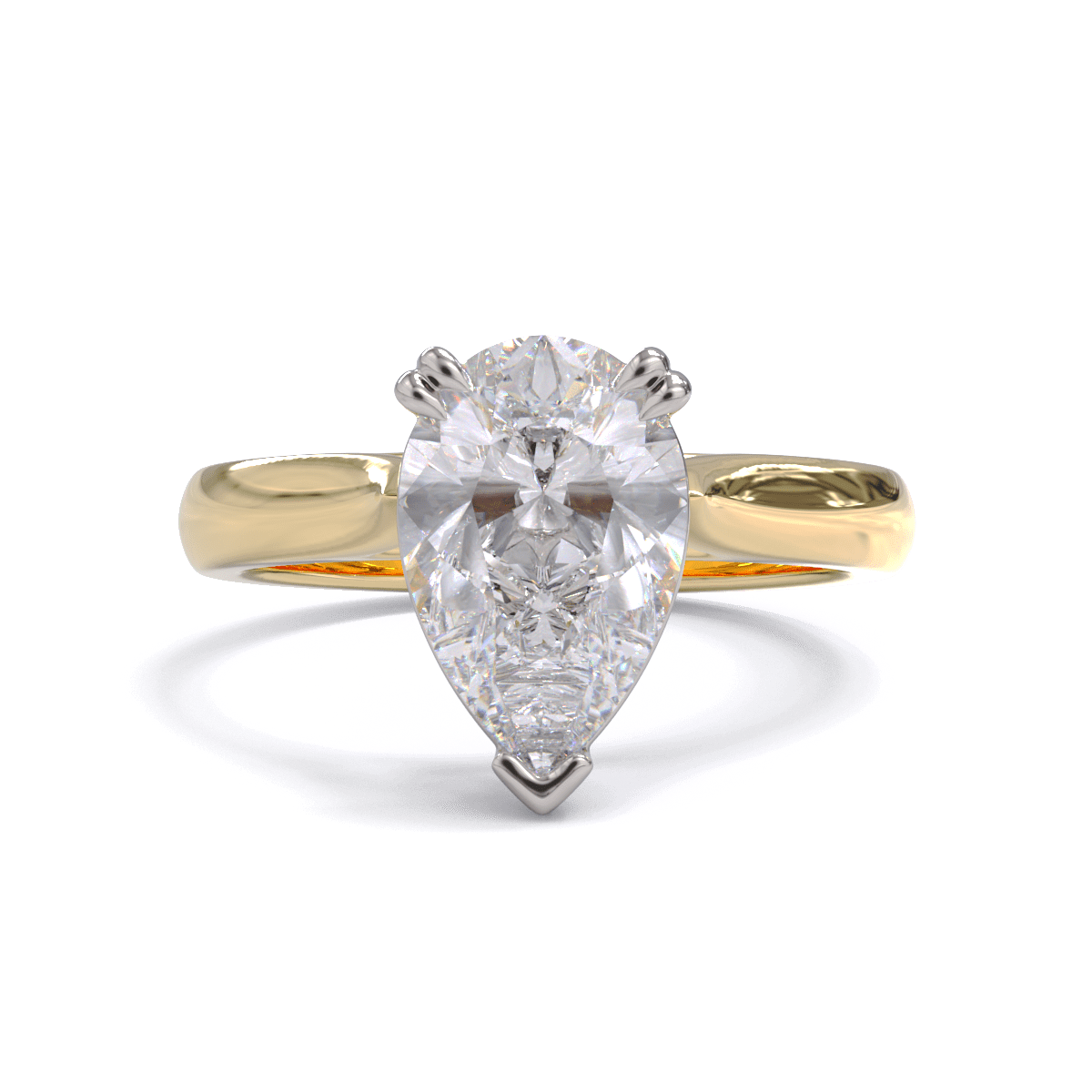 Ivy Pear Cut Diamond Solitaire