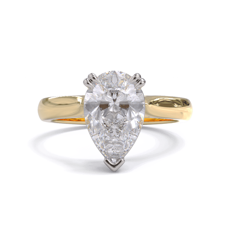 Ivy Pear Cut Diamond Solitaire