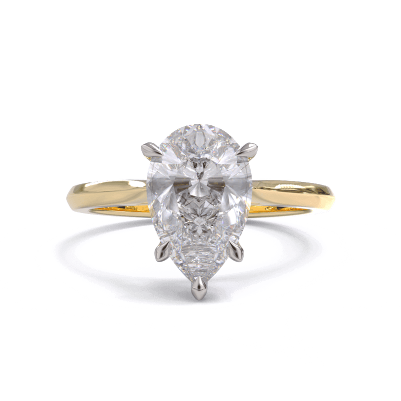 Georgina Pear Cut Diamond Solitaire