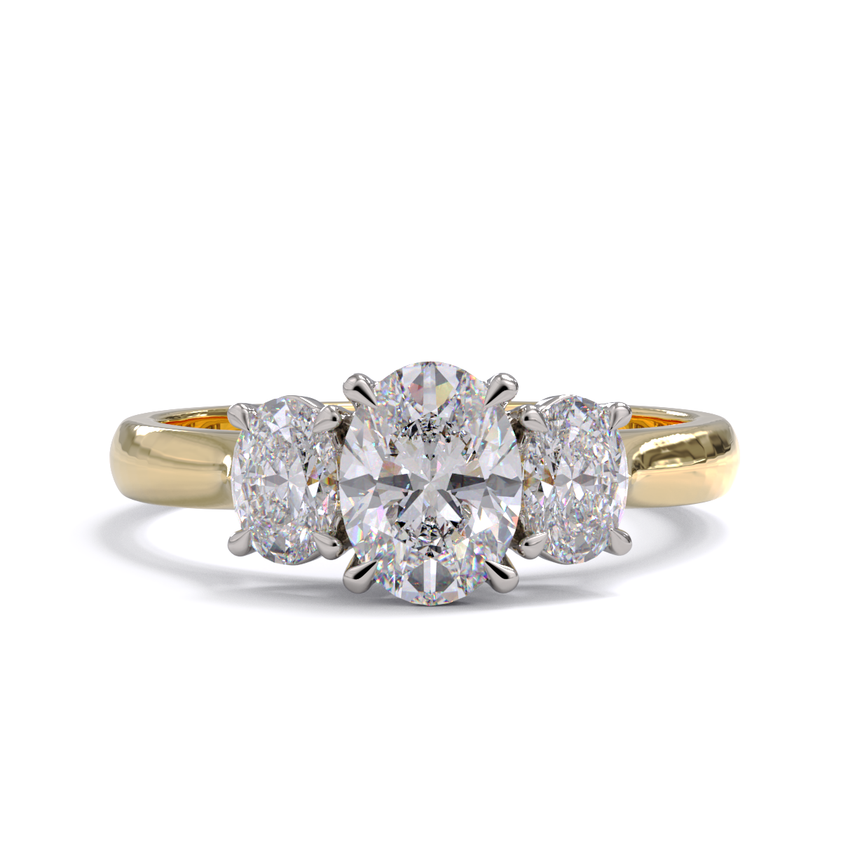 Abbey Three Stone Diamond Ring