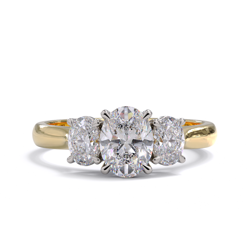 Abbey Three Stone Diamond Ring