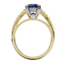 Rafaella Sapphire and Diamond Engagement Ring