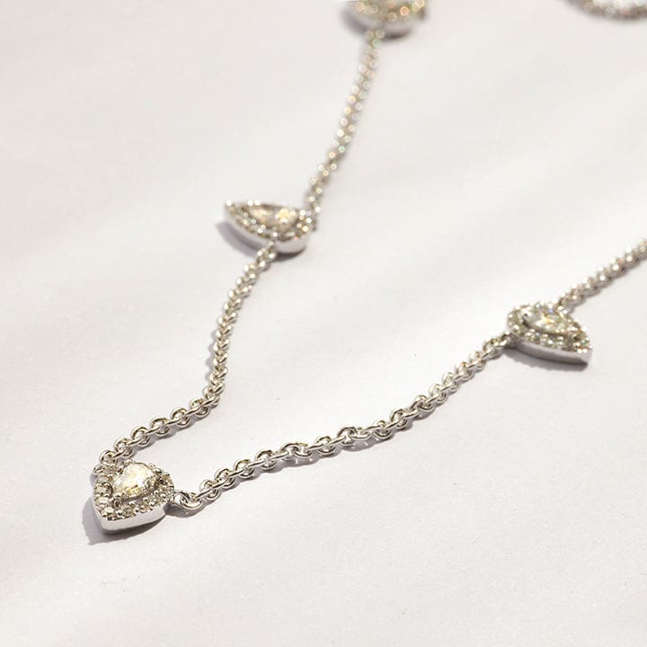 Lab Grown Diamond Necklace in 14ct White Gold